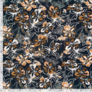 Viskose bedruckt Blumen marine *Ab 50 cm-6