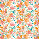 Viskose bedruckt Blumen rosa *Ab 50 cm-3