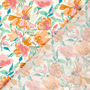 Viskose bedruckt Blumen rosa *Ab 50 cm-4