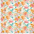 Viskose bedruckt Blumen rosa *Ab 50 cm-5