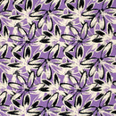 Viskose bedruckt Blumen lila *Ab 50 cm-4