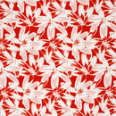 Viskose bedruckt Blumen rot *Ab 50 cm-3