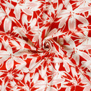Viskose bedruckt Blumen rot *Ab 50 cm-4