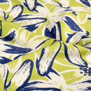 Viskose bedruckt Blumen grün *Ab 50 cm-1