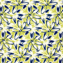 Viskose bedruckt Blumen grün *Ab 50 cm-4