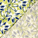 Viskose bedruckt Blumen grün *Ab 50 cm-5