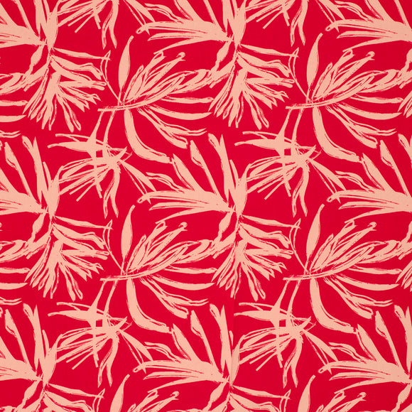 Viskose bedruckt Blumen fuchsia *Ab 50 cm