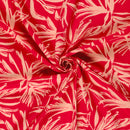 Viskose bedruckt Blumen fuchsia *Ab 50 cm-5