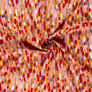 Viskose bedruckt Tupfen rot *Ab 50 cm-3