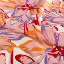 Viskose bedruckt Blumen rosa *Ab 50 cm-1