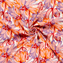 Viskose bedruckt Blumen rosa *Ab 50 cm-3