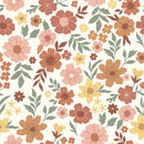 Baumwolljersey Blumen creme *Ab 50cm-1