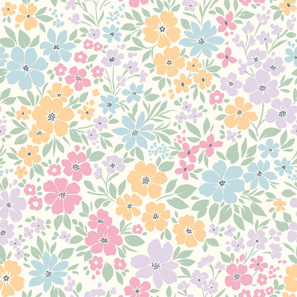 Baumwolljersey Blümchen bunt *Ab 50cm