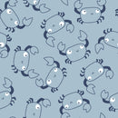 Baumwolljersey Krebse hellblau *Ab 50cm-1