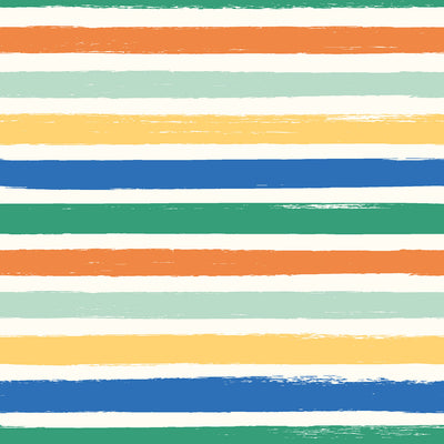 Baumwolljersey bunte Streifen *Ab 50cm