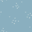 Baumwolljersey Vögel hellblau *Ab 50cm-1