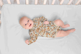 Baumwolljersey Blumen terra *Ab 50cm - 0