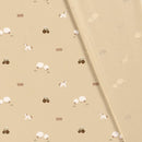 Baumwolljersey Bauernhof beige *Ab 50cm-3