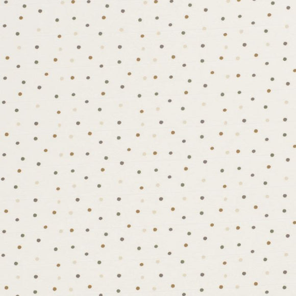 Baumwolljersey Punkte weiß *Ab 50cm