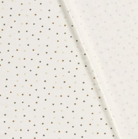 Baumwolljersey Punkte weiß *Ab 50cm - 0