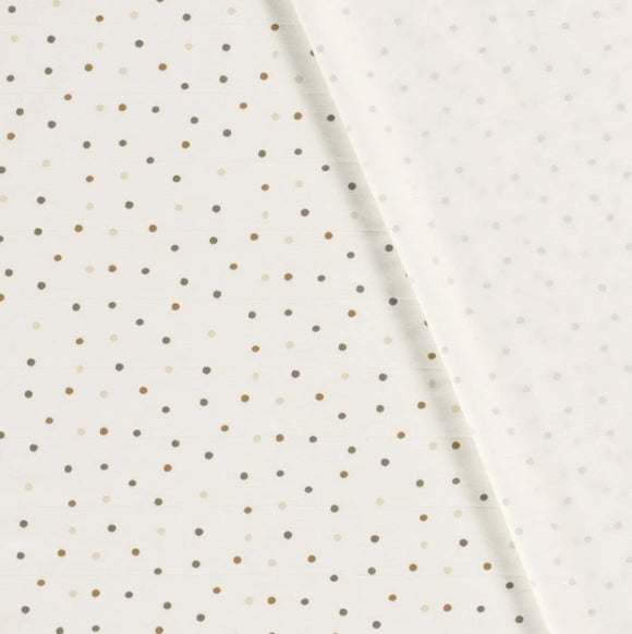 Baumwolljersey Punkte weiß *Ab 50cm