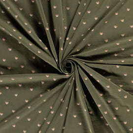 Baumwolljersey Bärchen khaki *Ab 50cm