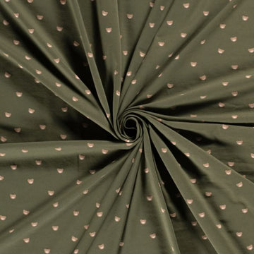 Baumwolljersey Bärchen khaki *Ab 50cm