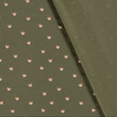 Baumwolljersey Bärchen khaki *Ab 50cm-2