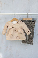 Baumwolljersey Leo beige-schwarz *Ab 50cm-7