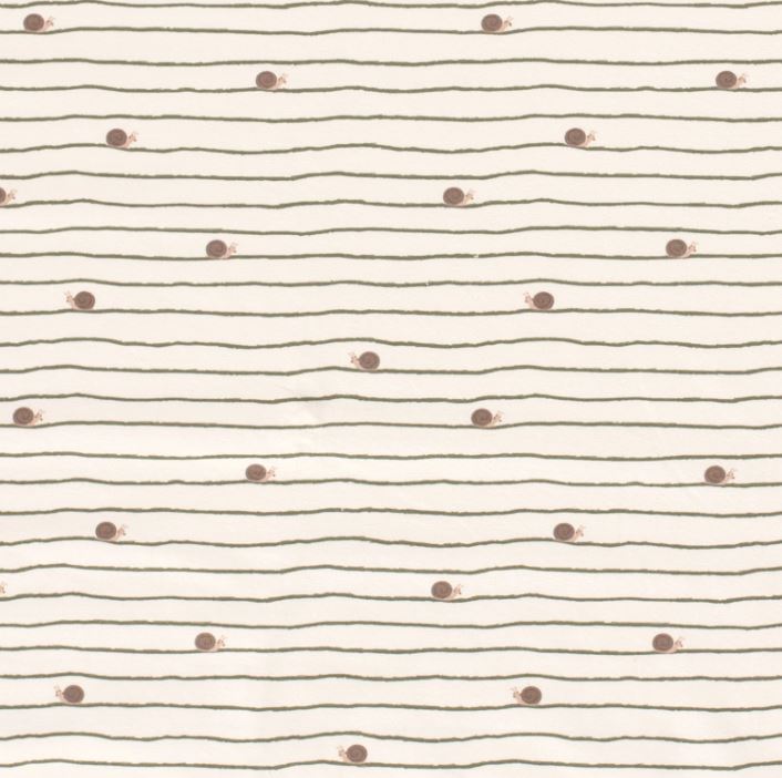 Baumwolljersey Schnecken creme *Ab 50cm