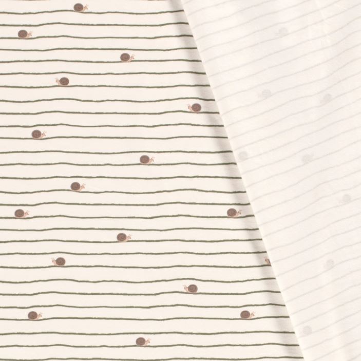 Baumwolljersey Schnecken creme *Ab 50cm