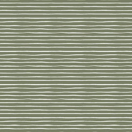 Baumwolljersey Streifen grün *Ab 50cm - 0