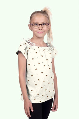 Baumwolljersey Igel creme *Ab 50cm - 0