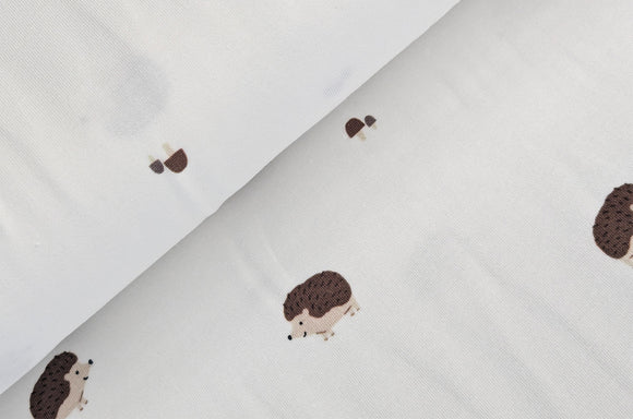 Baumwolljersey Igel creme *Ab 50cm