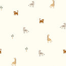 Baumwolljersey Tiere Afrika creme *Ab 50cm-3