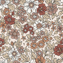 Baumwolljersey Blumen beige *Ab 50cm-3
