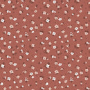 Baumwolljersey Blümchen terra *Ab 50cm-3