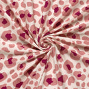 Baumwolljersey Leo rosa auf creme *Ab 50cm-4