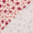 Baumwolljersey Leo rosa auf creme *Ab 50cm-3