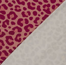 Baumwolljersey Leo pink auf altrosa *Ab 50cm-3