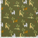 Baumwolljersey Safari grün *Ab 50cm-4