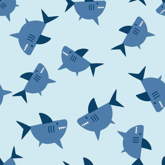 Frottee Haie hellblau *Ab 50cm