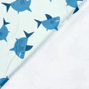 Frottee Haie hellblau *Ab 50cm-1