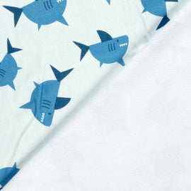 Frottee Haie hellblau *Ab 50cm