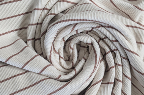 Rippjersey bedruckt Streifen *Ab 50cm