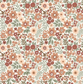 Rippjersey bedruckt Blumen *Ab 50cm