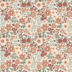 Rippjersey bedruckt Blumen *Ab 50cm