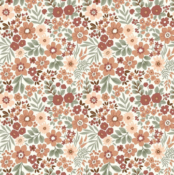 Rippjersey bedruckt Blumen *Ab 50cm