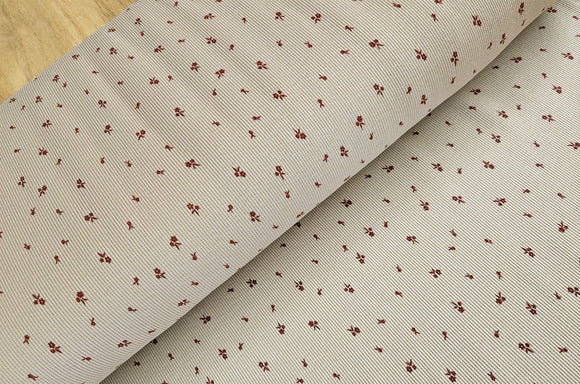 Rippjersey bedruckt Blumen *Ab 50cm