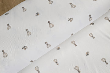 Rippjersey bedruckt fliegende Tiere *Ab 50cm